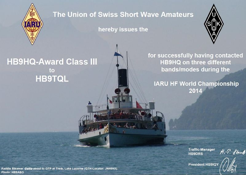 HB9HQ-Award 2014